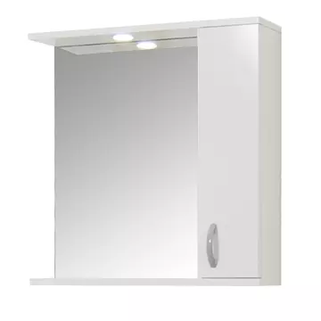 Oglio60 Fürdőszobai tükrös szekrény 60 cm fehér