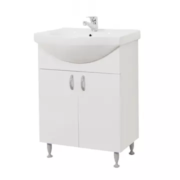 Ikeany Fürdőszobai szekrény mosdóval 55 cm fehér