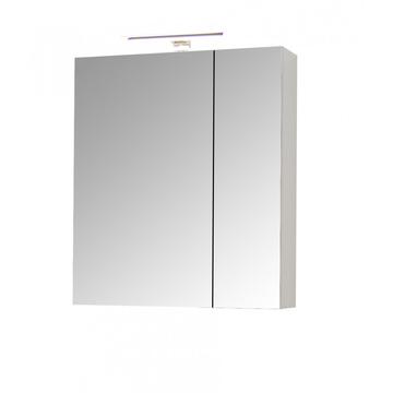 Oglio Premium60 Fürdőszobai tükrös szekrény 60 cm fehér Led világítással fehér
