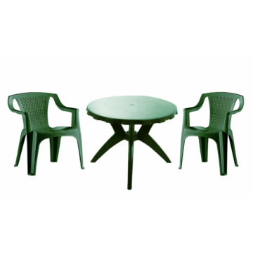 Franca 2 személyes kerti bútor szett, kerek asztallal, 2 db székkel