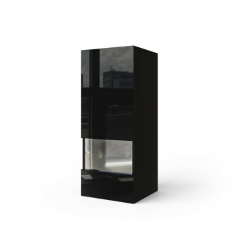 Salas E6 Magasfényű nappali szekrény elem Fekete