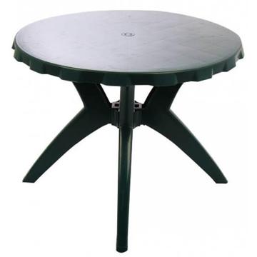 Franca 90 cm kerek kerti asztal  Zöld - Értékcsökkent
