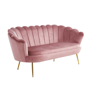 Luxus heverő, 2,5-es ülés, rózsaszín/arany, Art-deco, NOBLIN NEW