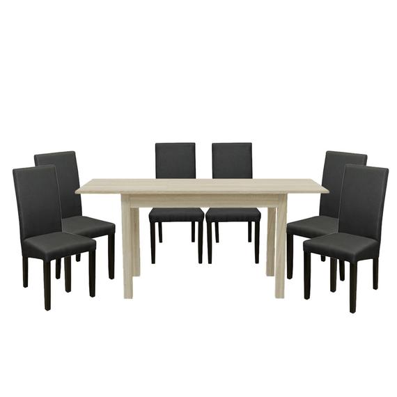 Emese étkezőszett 6 székkel Sonoma-Wenge