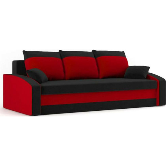 Hewlet 3 személyes nagy méretű kanapé - piros