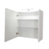 Kép 2/3 - Oglio Premium60 Fürdőszobai tükrös szekrény 60 cm fehér Led világítással fehér