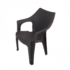 Kép 3/5 - Santorini II New 6 személyes kerti bútor szett, antracit-barna asztallal, 6 db Tavira rattan székkel