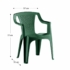 Kép 5/5 - Genova 6 személyes kerti bútor szett, zöld asztallal, 6 db Palermo zöld székkel
