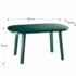 Kép 4/5 - Santorini 4 személyes kerti bútor szett, zöld asztallal, 4 db Palermo zöld székkel