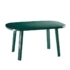 Kép 2/5 - Santorini 6 személyes kerti bútor szett, zöld asztallal, 6 db Palermo zöld székkel