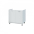 Kép 2/9 - Elba alsó-felső konyhaszekrény szett mosogatótálcával 80 cm Fehér színben