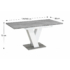 Kép 2/5 - Masiv bővíthető étkezőasztal 4-6 személyes beton/magasfényű fehér